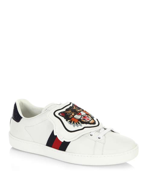 gucci lion sneakers|authentic Gucci sneakers for men.